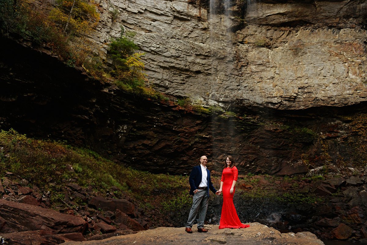 Dara Bro Tennessee Waterfall Adventure Engagement Nashville Tennessee Adventure Wedding Photographer Fall Creek Falls
